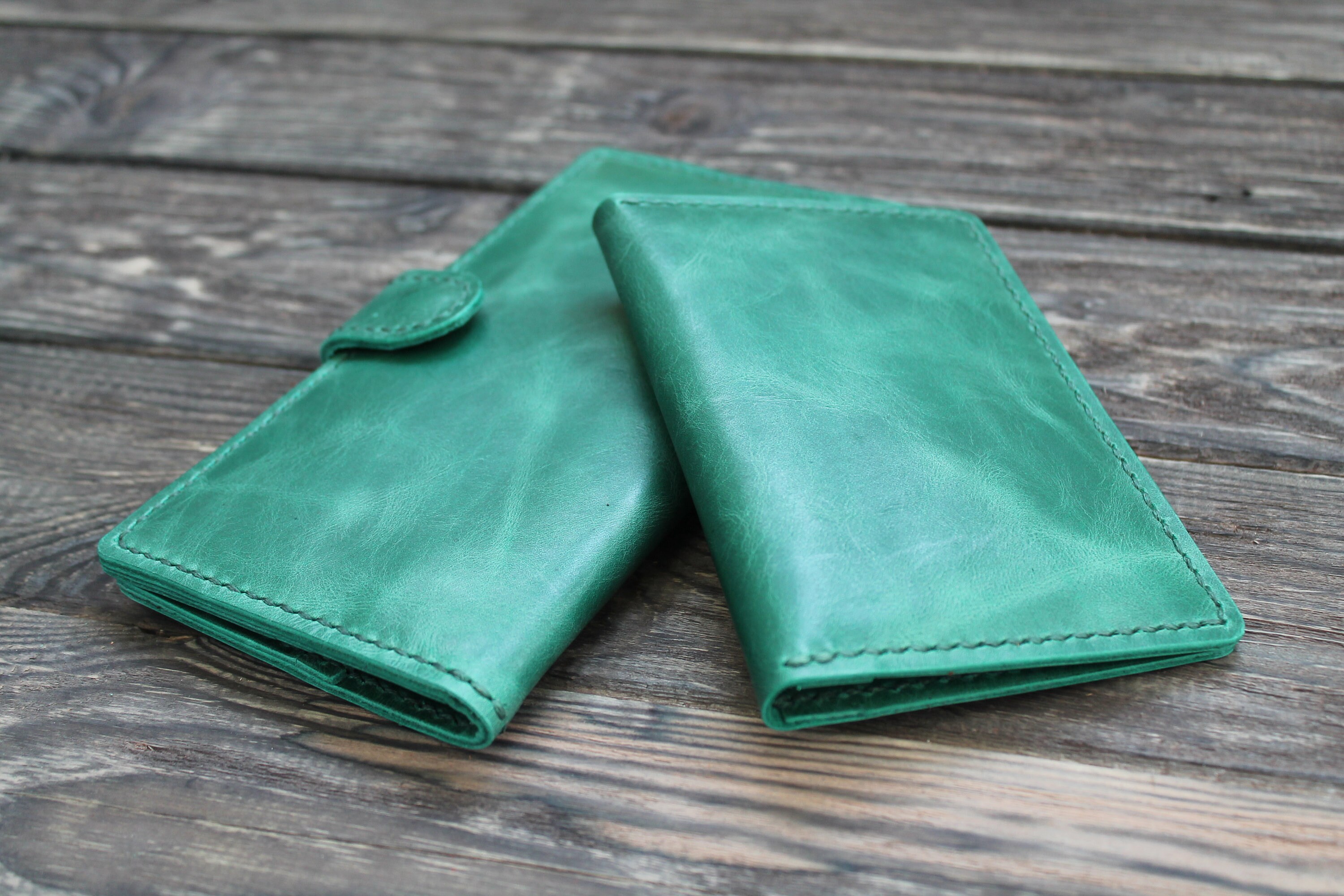 Leather wallet women wallet leather women wallet long Etsy