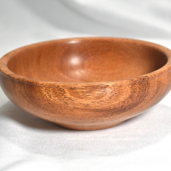 Hawaiian Mesquite Salt Pinch Wood Bowl 3 1/4" x  1 1/4" Handmade in the USA Trinket or Ring Bowl  Salt Cellar Salt Pig  Great Hostess Gift!