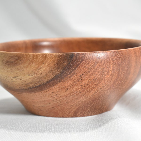 Hawaiian Mesquite Salt Pinch Wood Bowl 3 1/3" x  1 1/3" Handmade in the USA Trinket or Ring Bowl  Salt Cellar Salt Pig  Great Hostess Gift!