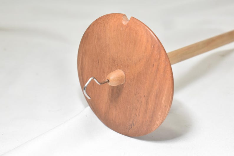 Quebracho and Cherry Top-whorl Drop Spindle With Stainless 