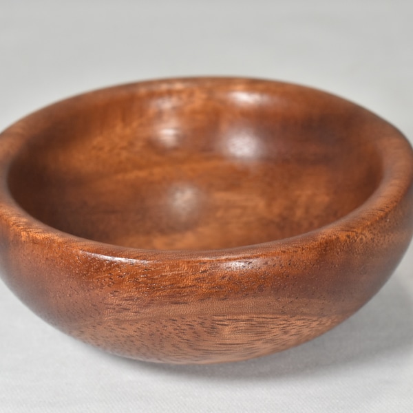 Monkeypod (Raintree Wood) Salt Pinch Wood Bowl 3 1/8" x  1 1/4" Handmade in the USA Trinket Bowl, Ring Bowl, Salt Cellar Great Hostess Gift