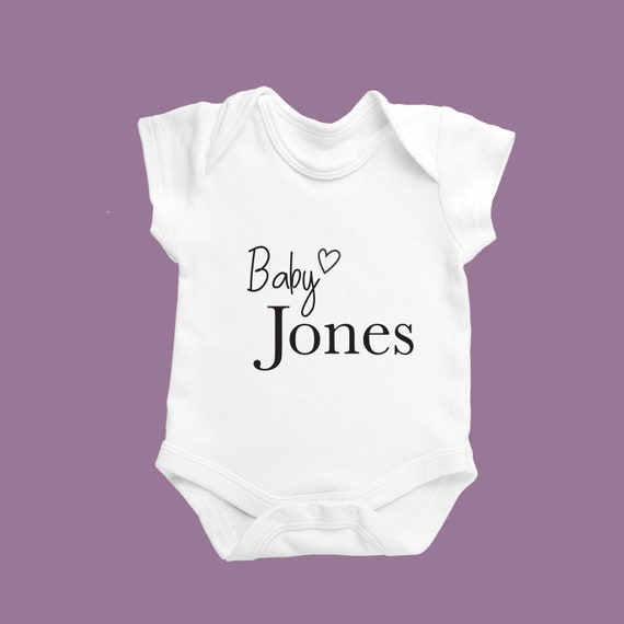 etsy personalised baby clothes