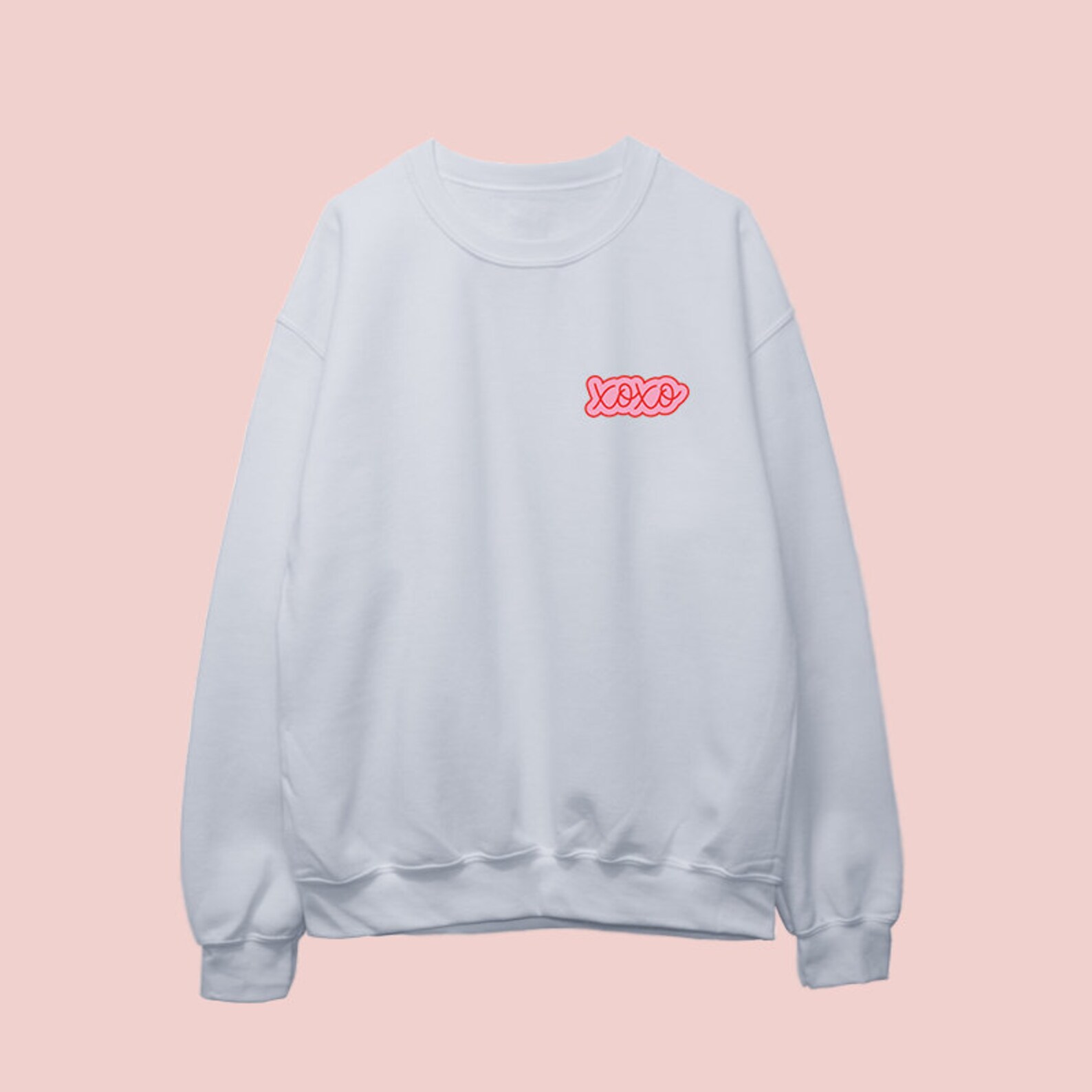 Suéter xoxo abrazos rosas y besos Jumper sudadera de chica Etsy