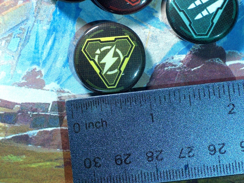 Apex Legends Pin-On Punk Buttons Set of 5 Ammo Types