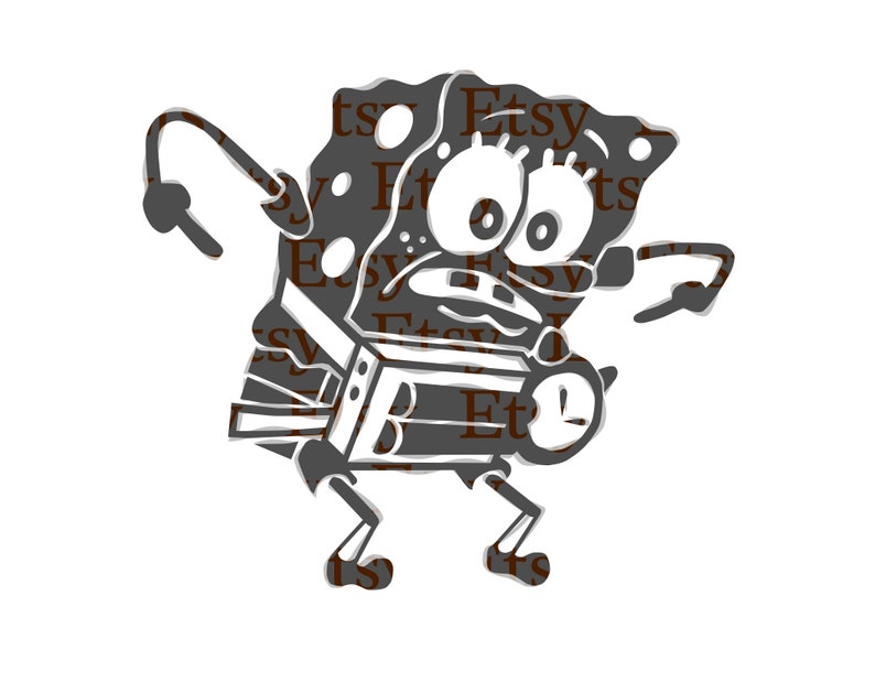 Spongebomb Bathpants Vinyl Decal