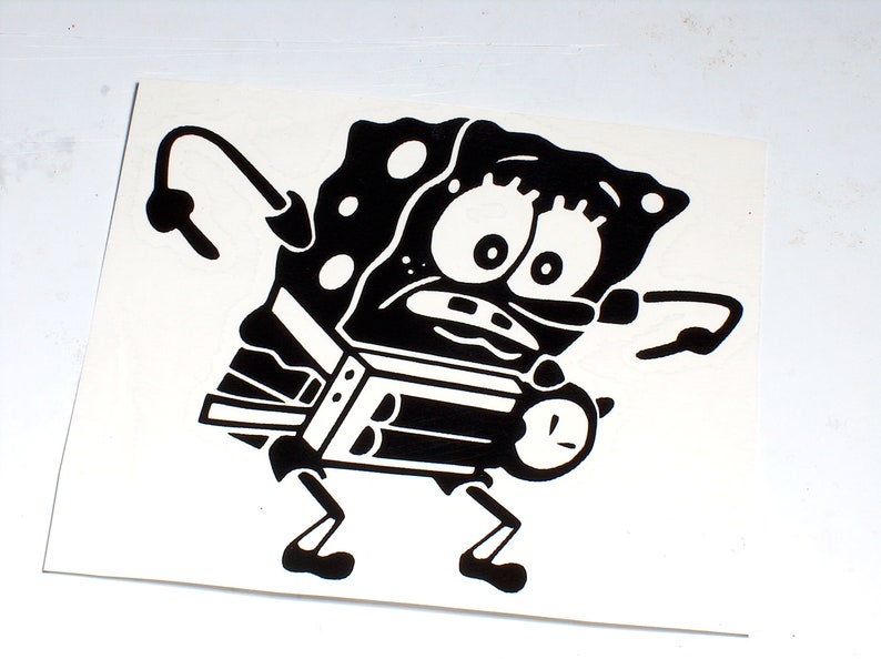 Spongebomb Bathpants Vinyl Decal