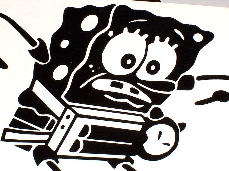 Spongebomb Bathpants Vinyl Decal