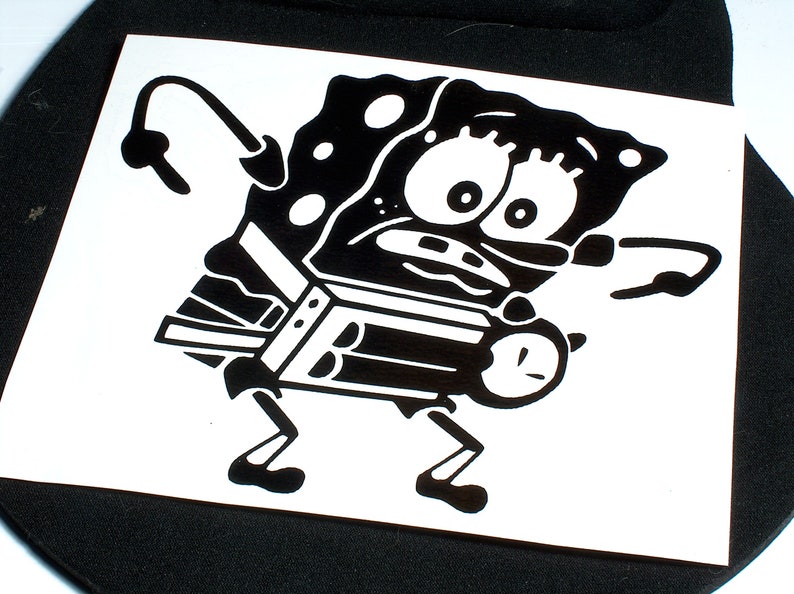 Spongebomb Bathpants Vinyl Decal