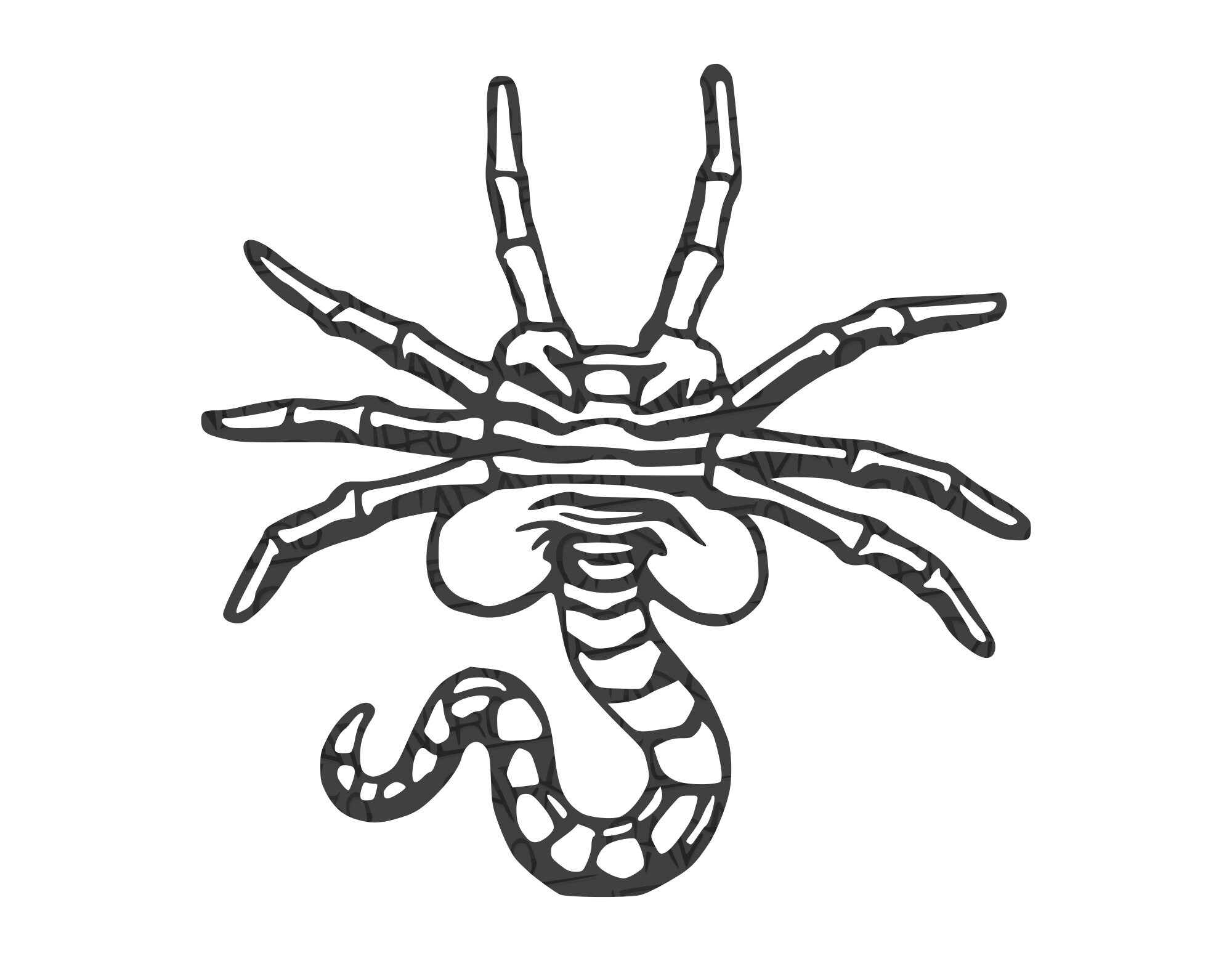 Facehugger Vinyl Decal Etsy