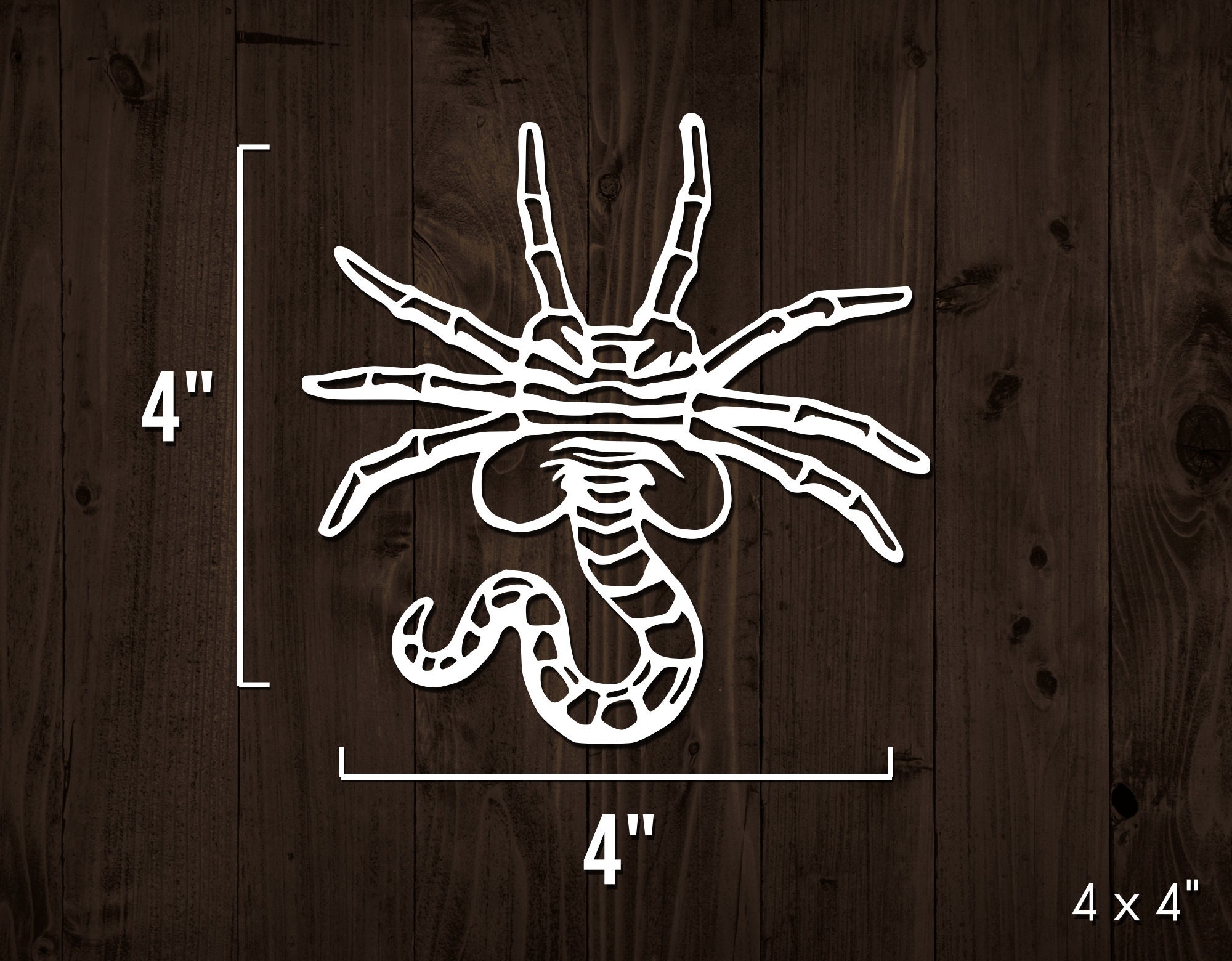 Facehugger Vinyl Decal Etsy
