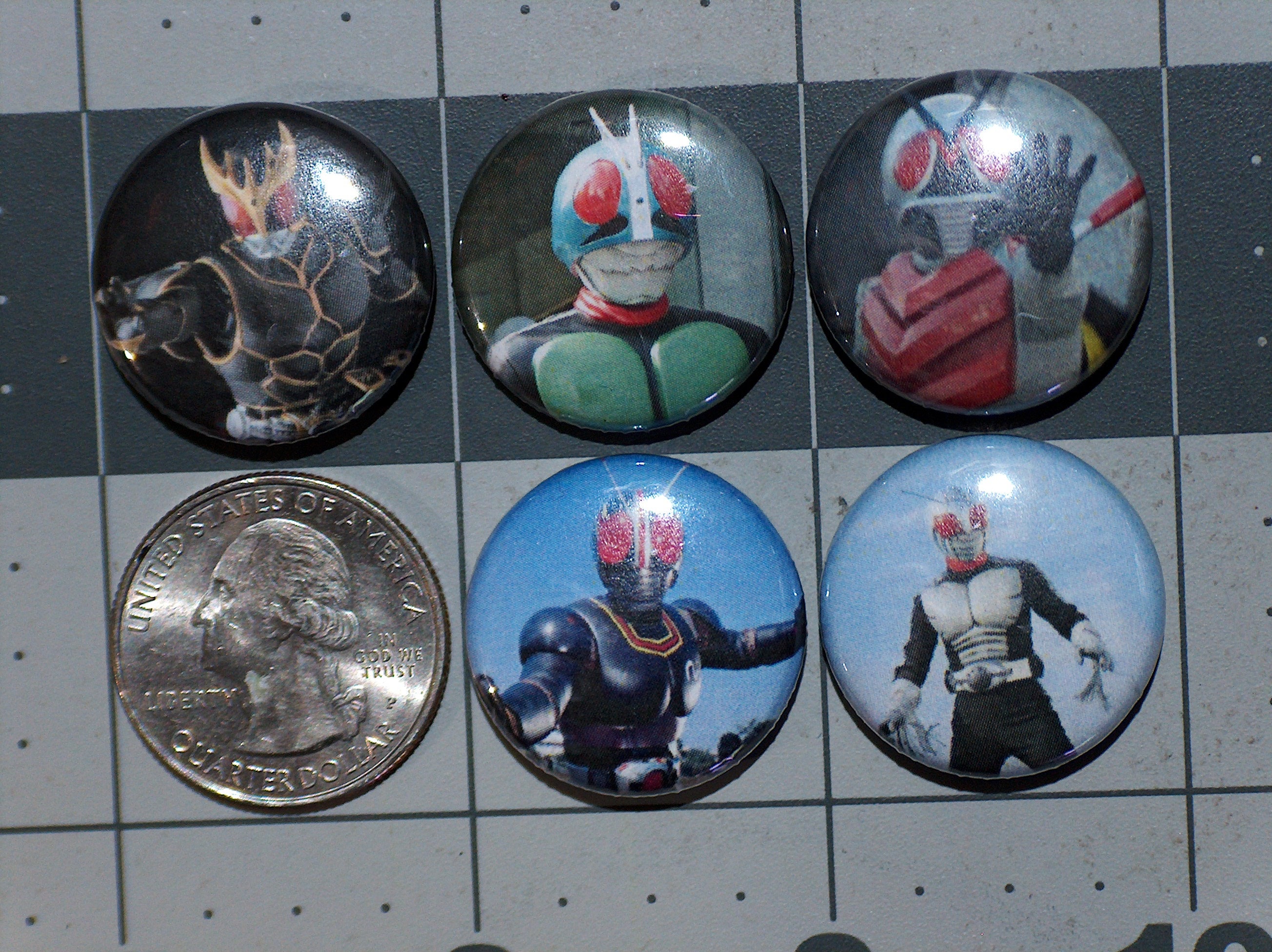 Kamen Rider Button Pins Kamen Rider Button Pins