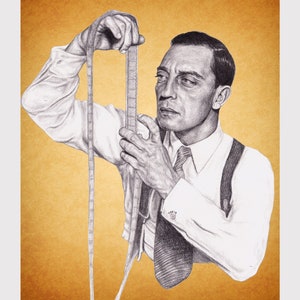 Buster Keaton drawing print