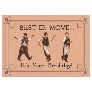 Carte d'anniversaire Buster Keaton