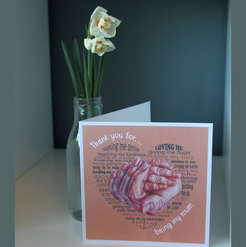 Thank You for Being My Mum - Mother’s Day Card - Etsy
