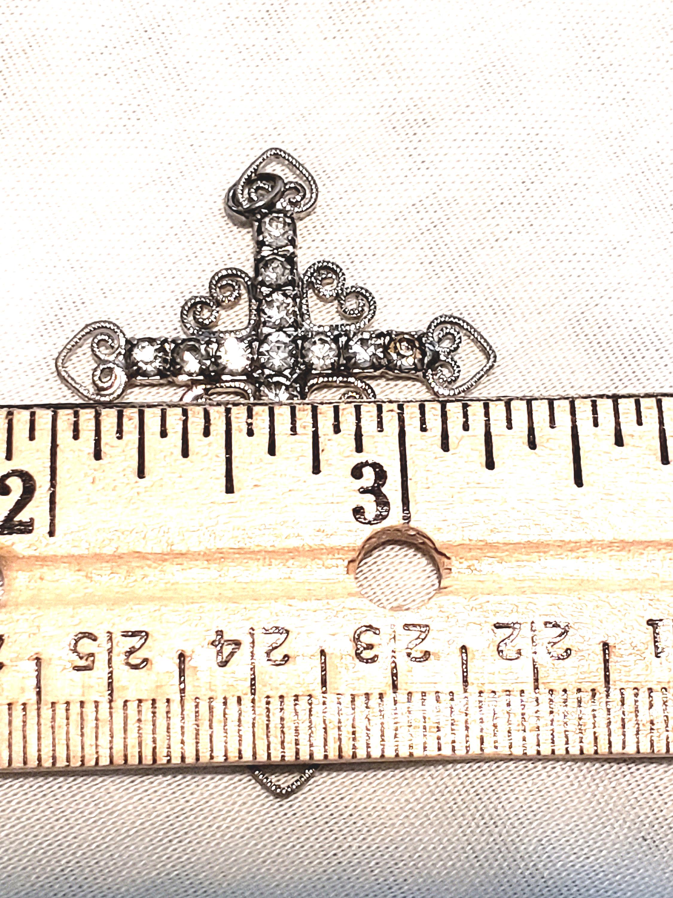 Vintage Crystal Cross 2 Inches Long Circa 1950's/1960's - Etsy
