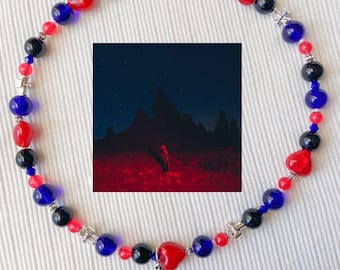 Phoebe Bridgers Punisher inspirierte Perlen-Halskette! | Skelett Charme Halskette | Punisher Album Perlen Halskette