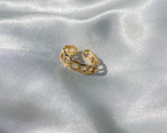 Gold Chain Ring