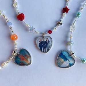 Stranger in the Alps | The record album inspired necklace | beaded photo charm necklace