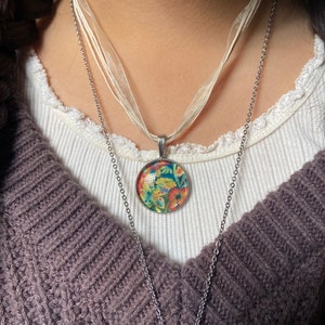 Adrianne Lenker “songs” necklace | Album Inspired Necklace | ribbon album pendant necklace