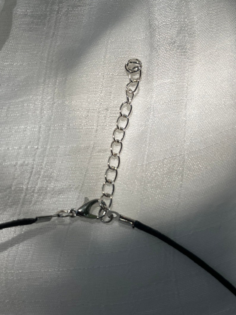 Stone Heart Pendant Necklaces Black Cord Pendant Necklace Etsy