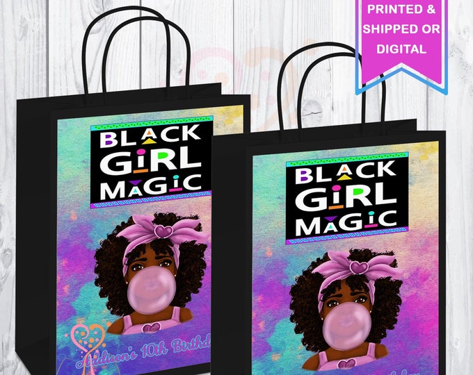 Black Girl Magic Gift Bags Black Girl Magic Favors Black Etsy