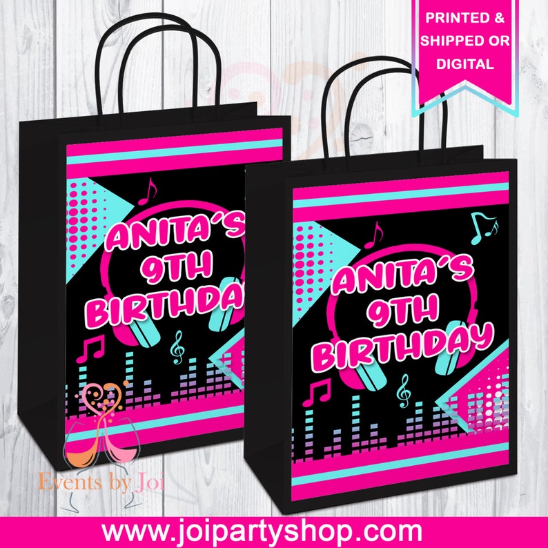 Musical Gift Bags Musical Favors Musical Party Supplies Etsy