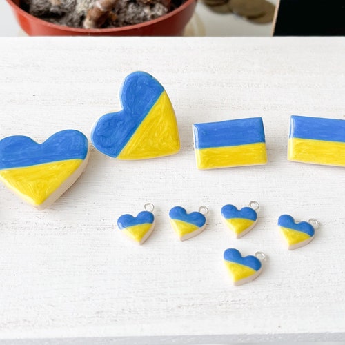 SUPPORT UKRAINE BUTTON Stand With Ukraine Pin Peace for Etsy