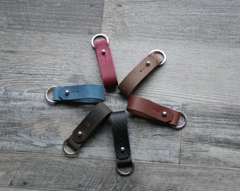 Leather keychain personalized keychain Handmade in Germany