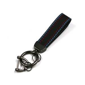 Keyring BMW Performance M Package Nappa Leather handmade elegant car key Alcantara
