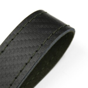Personalized Carbon Alcantara key fobs for car keys, various colors image 7