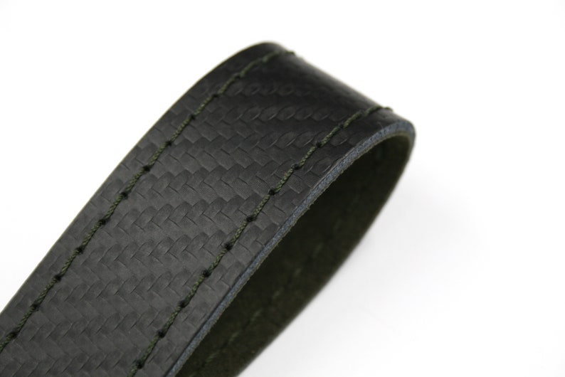 Personalized Carbon Alcantara key fobs for car keys, various colors image 7