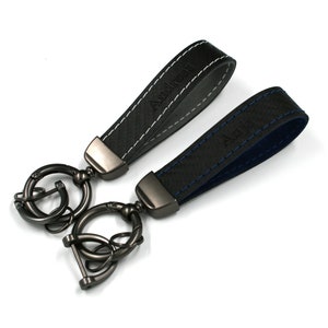 Personalized keychain Nappa leather handmade elegant license plate car key Alcantara custom