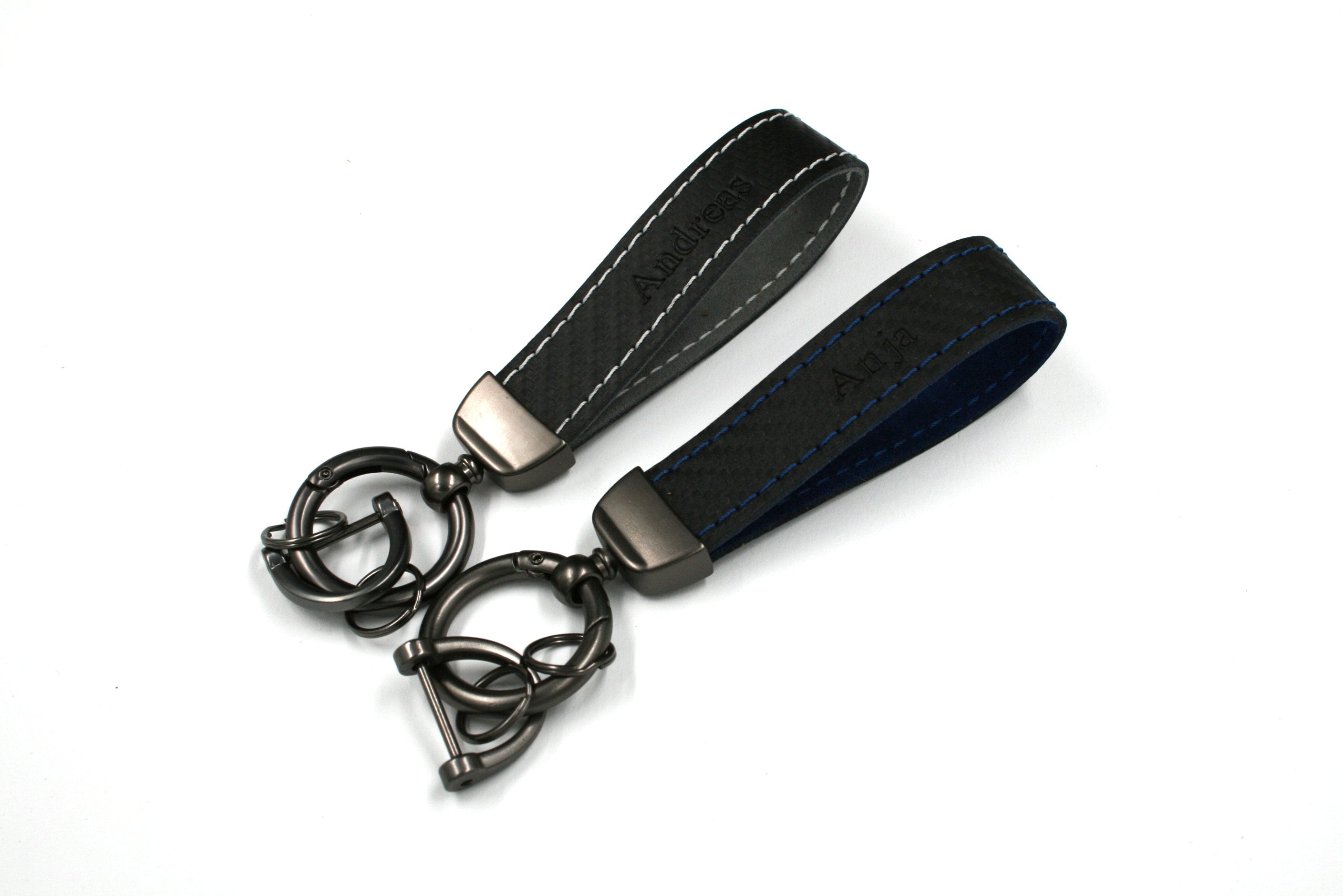 Personalized keychain Nappa leather handmade elegant license plate car key Alcantara custom