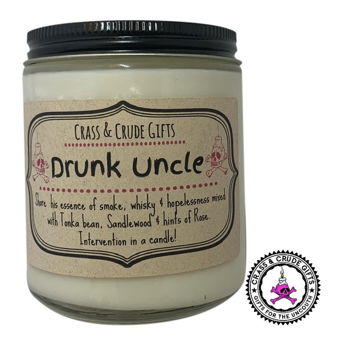 Drunk Uncle Soy Candle Funny Candles Novelty Candle Jar Etsy