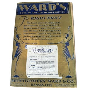 Vintage 1932  Montgomery Ward Fall & Winter Catalog 600 + pages - Scarce