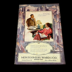 Vintage 1927-28 Montgomery Ward Fall & Winter Catalog 727 pages fashions, home decor