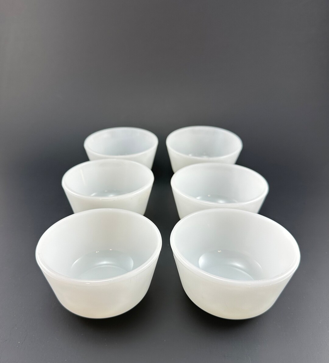 Vtg Anchor Hocking Milk Glass 453 Custard Cups/ Ramekins Prep Etsy