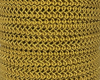 S-braid approx 8mm wide - Gold