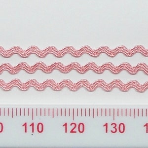 Tiny ric-rac braid - Pink