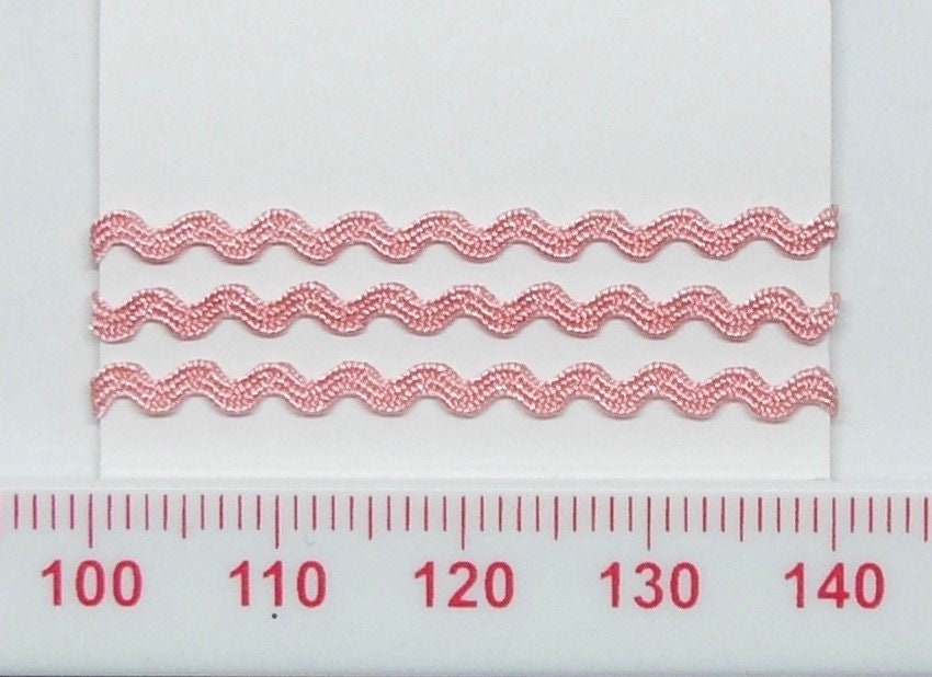 1/8 Inch Ric Rac Trim Ribbon with Woven Edge
