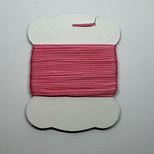 Fil Bunka rose. Idéal pour les miniatures et la broderie, carte de 6 m.