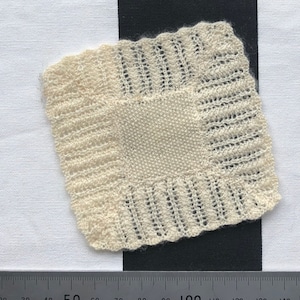 1:12th scale knitting pattern baby shawl