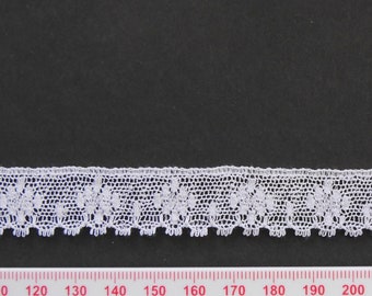 Fine English cotton lace, ivory (approx 17mm wide) by the metre