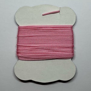 Fil Bunka rose. Idéal pour les miniatures et la broderie, carte de 6 m.