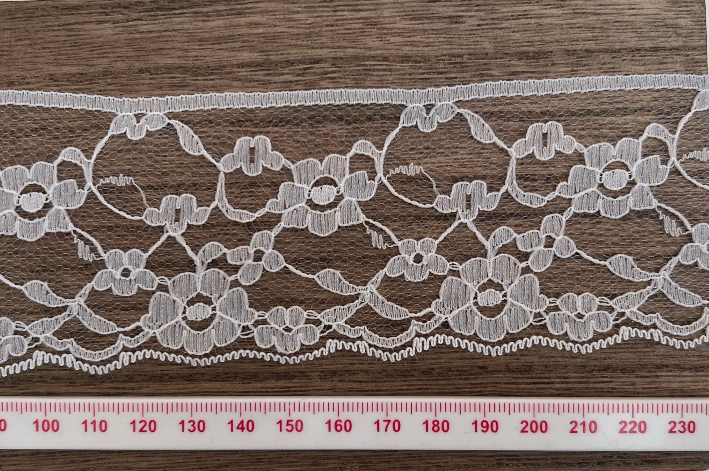 White wide lace