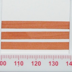 2 mm & 4 mm Seidenband - Rost - 5 Meter Längen