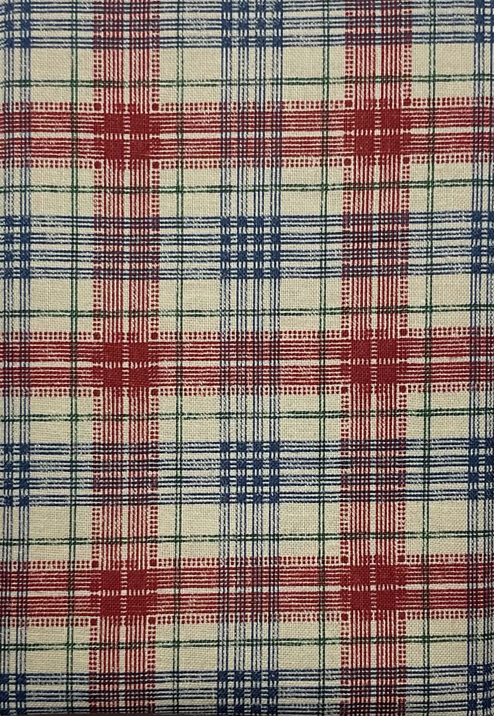 Blue Red and Green Tartan Cotton Fabric Etsy UK