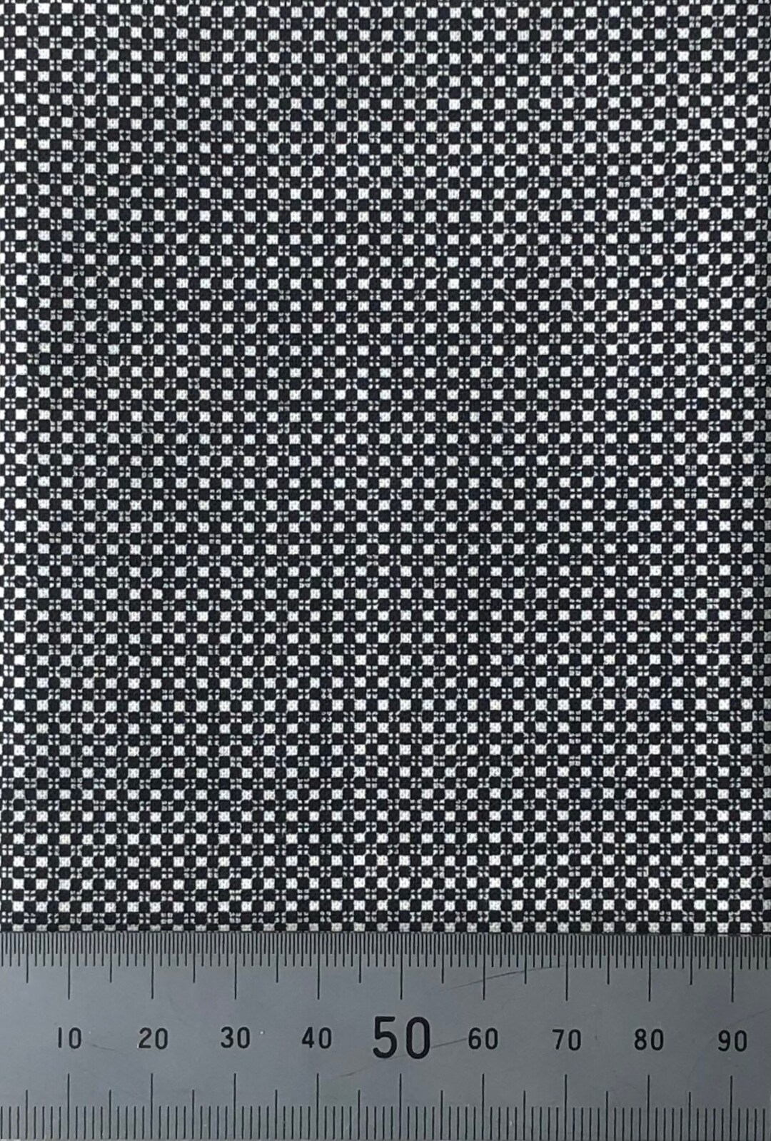 Black and White Tiny Check Cotton Print - Etsy