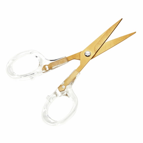 Clear Acrylic Gold Scissors