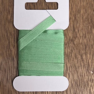 7mm Silk ribbon - Spring green - 5 metre lengths